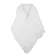 Load image into Gallery viewer, Pilipala Women&#39;s Knitted Faux Fur Poncho Ladies Fashion Warm Poncho V Neck VC17702