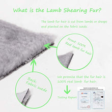 Load image into Gallery viewer, Women&#39;s Lamb Shearing Fur Coat Winter Coat 3/4 Sleeve Stand up Collar(10,Beige)