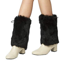 Load image into Gallery viewer, Fur Story Fur Leg Warmers Real Fur Rabbit Winter Leggings Boot Toppers For Women