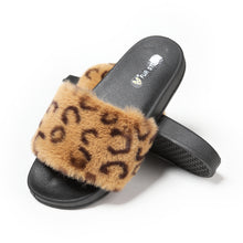 Load image into Gallery viewer, Furry Slides Sandals (Flat)