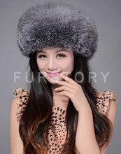 Load image into Gallery viewer, Winter Hats for Women Real Fox Fur Beanie Hat Skullies Cap Womens 13602