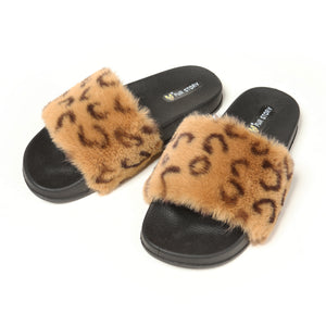 Furry Slides Sandals (Flat)