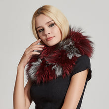 Load image into Gallery viewer, Fur Story FS17502 Women&#39;s Infinity Scarf for Winter Fox Fur Scarf Neck Warmer Fur Wrap Shawl