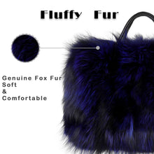 Load image into Gallery viewer, Women&#39;s Winter Fur Bag Silver Fox Handbag Leather Ladies Shoulder Bag