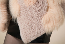 Load image into Gallery viewer, Natural Fox + REX Rabbit Fur Vest Jacket Coat