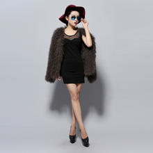 Load image into Gallery viewer, Women&#39;s Natural Fur Coat Genuine Wool Fleece Free Size Lamb Fur Coat Female Free Shipping