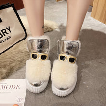 Load image into Gallery viewer, Women&#39;s Warm Fur Snow Winter Cute Comfortable Ankle Platform Boots 22S27