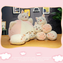 Load image into Gallery viewer, Cute pink plush doll cat pillow nap cushion plush toy 22B11