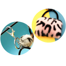 Load image into Gallery viewer, Leopard Bag Keychain Cute Plush Cartoon Pendant 22C10