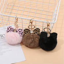 Load image into Gallery viewer, Pom Pom Keychain Artificial Fur Ball Keychain Fluffy Accessories Car Bag Charm 22C16