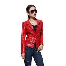 Load image into Gallery viewer, Genuine Soft Sheep Leather Coat Female Great Tailoring Single Button Fur Story 14144 Slim Suit for Women