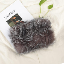 Load image into Gallery viewer, Women&#39;s Fur Infinity Scarf Furry Neck Warmer Fluffy Loop Scarves Winter