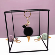 Load image into Gallery viewer, Ice Cream Keychain Cute Bag Cartoon Plush Pendant 22C02