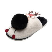 Load image into Gallery viewer, Women&#39;s Lovely Deer Plush Soft Warm Home Slippers Shoes 22S06