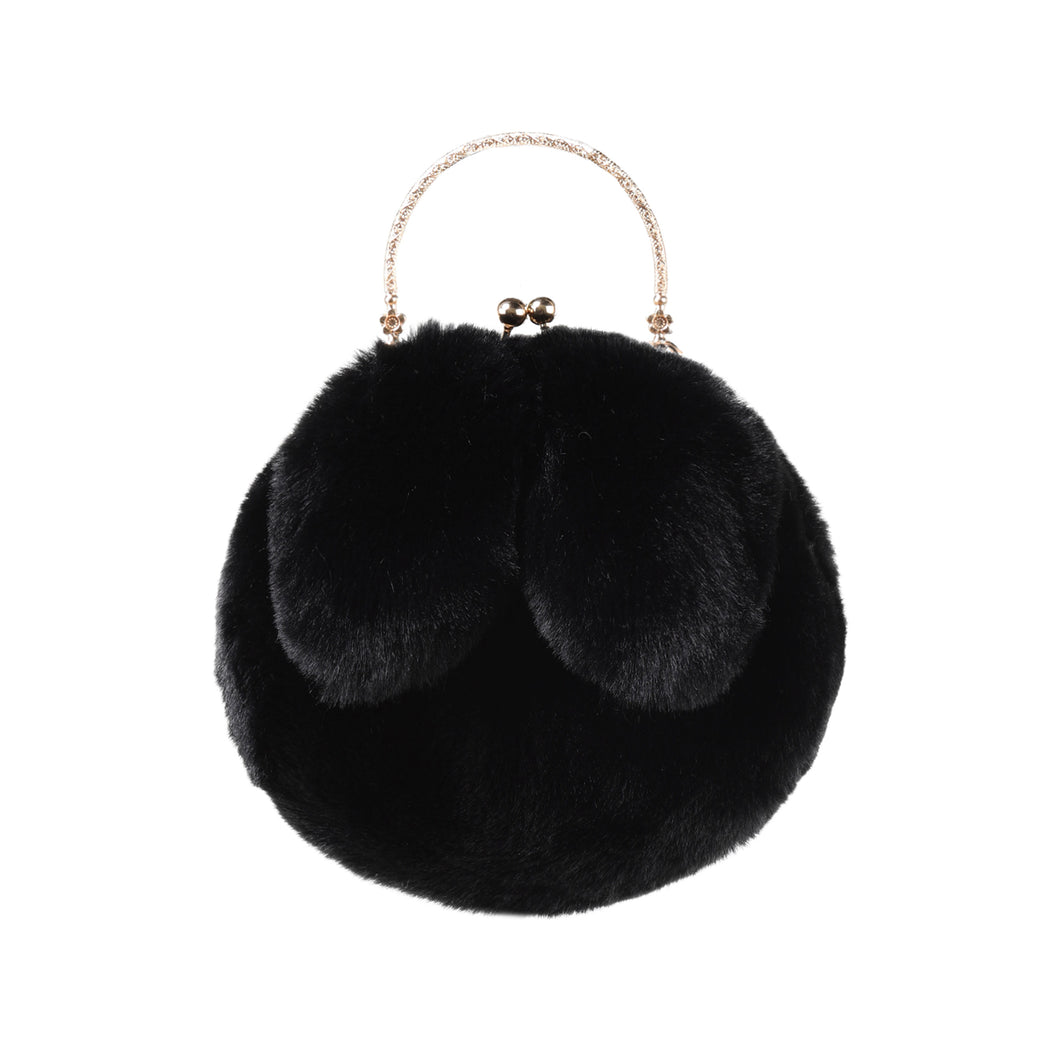 Faux Fur Wallet Fuzzy Bunny Women's Crossbody Bag Women's Plush Clutch  19820