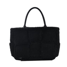 Load image into Gallery viewer, Women Woven Satchels Plush Totes Large Capacity Top-Handle Bags 22435