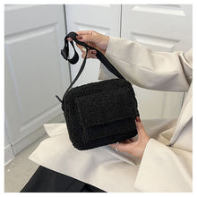 Load image into Gallery viewer, Fluffy Plush Square Shoulder Bag Crossbody Bag Female Mini Bag 22441