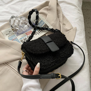Handbag Casual Shoulder Crossbody Bag Weave Rope Shoulder Strap 22417