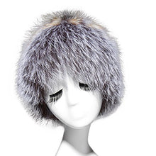 Load image into Gallery viewer, Fur Story 15662 Women&#39;s Real Puff Fox Fur Beanie Hat Skull Cap
