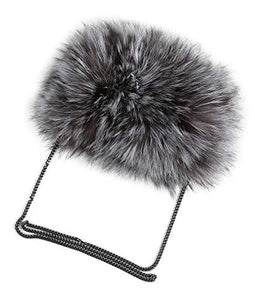 Fur Story Purses for Women Metal Strap Crossbody Bags Small Sling Bag Fuzzy Shoulder Bag Cute Plush Bag