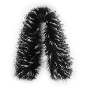 Faux Fur Trim for Hood Replacement Detachable Fur Hood Trim of Winter Coat Unisex