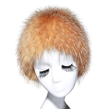 Load image into Gallery viewer, Fur Story 15662 Women&#39;s Real Puff Fox Fur Beanie Hat Skull Cap