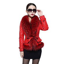 Load image into Gallery viewer, fur story Women&#39;s Genuine Sheep Leather Coat Fox Fur Collar