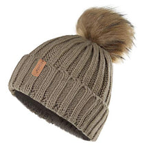 Load image into Gallery viewer, Pilipala Women Knit Beanie Hat with Fur Pompom Winter hat for Women Ski Cap