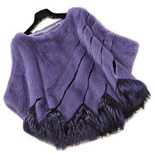 Load image into Gallery viewer, Fur Story 161111 Women&#39;s Real Mink Fur Pullover Coat with Silver Fox Fur Hem