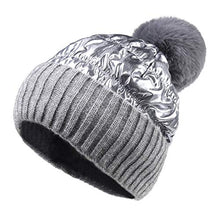 Load image into Gallery viewer, Pilipala Women&#39;s Winter Knit Beanie Hat Shiny Metallic Pom Bobble hat Warm Ski Skull Cap Unisex