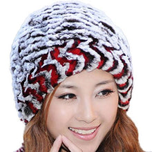 Load image into Gallery viewer, Fur Story Women&#39;s Fur Hat with Real Rex Rabbit Fur Thick Warm Winter Hat with Fur Tassels