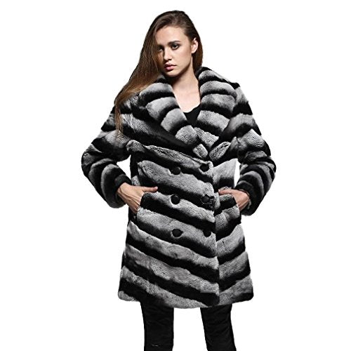 fur story Women's Real Fox Fur Coat with Sheep Leather Sleeve Thick Warm Coat Full Sleeve