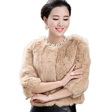 Load image into Gallery viewer, Fur Story Women&#39;s Short Genuine Rabbit Fur Coat