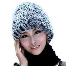 Load image into Gallery viewer, Fur Story Women&#39;s Fur Hat with Real Rex Rabbit Fur Thick Warm Winter Hat with Fur Tassels