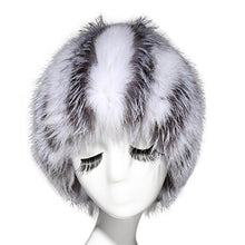 Load image into Gallery viewer, Fur Story 15662 Women&#39;s Real Puff Fox Fur Beanie Hat Skull Cap