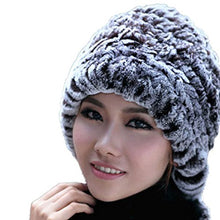 Load image into Gallery viewer, Fur Story Women&#39;s Fur Hat with Real Rex Rabbit Fur Thick Warm Winter Hat with Fur Tassels