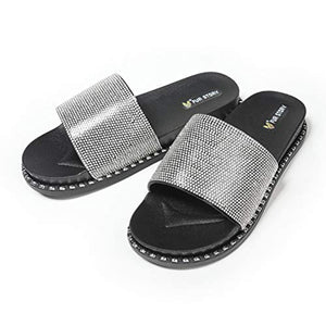 Glitter Rhinestone Slippers(Rivet)