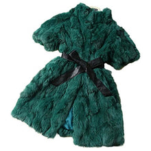 Load image into Gallery viewer, fur story Women&#39;s Long Real Rabbit Fur Coat with Plus Size Coat