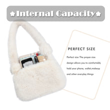 Load image into Gallery viewer, Women’s Shoulder Tote Handbags Fluffy Faux Fur Bag Crossbody Bag 21836