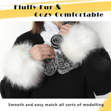 Load image into Gallery viewer, Women&#39;s Faux Fur Wrist Cuffs Winter Fluffy Arm Warmer Boot Cuffs Fur Leg Warmers
