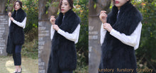 Load image into Gallery viewer, Real Fox Fur Scarf Ball Fur Wrap Cape Shawl Neck Warmer FS15503