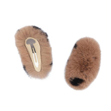 Load image into Gallery viewer, Hair Clip Real Fur Hair Accessories Korean Ins Real Rex Rabbit Hair Clip Super Large Lovely Plush Hairpin Fur Hairpin FS21A17