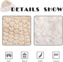 Load image into Gallery viewer, Winter Hats Knit Cap Faux Fur Hat Fluffy Bucket Hat Snow Cap for Women 21623