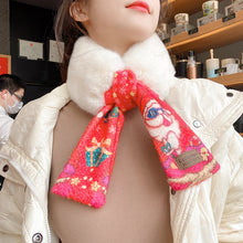Load image into Gallery viewer, Women&#39;s Christmas Style Plush Scarf 22520
