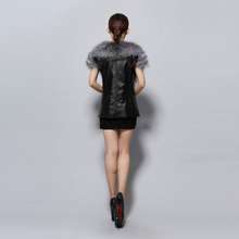 Load image into Gallery viewer, Natural Silver Fox Fur Vest Jacket for Women Winter