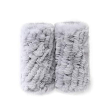 Load image into Gallery viewer, Women Winter Knitted Rex Rabbit Neck Warmer Infinity loop Scarf Scarves For Women Ladies