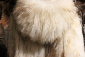 knitted Real Raccoon fur with big hood overcoat jacket long sleeve puff /Super warm/Natural style/Vintage FS13005