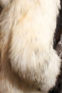 knitted Real Raccoon fur with big hood overcoat jacket long sleeve puff /Super warm/Natural style/Vintage FS13005