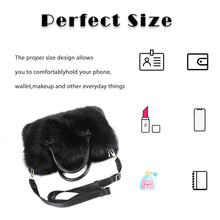 Load image into Gallery viewer, Women&#39;s Winter Fur Bag Silver Fox Handbag Leather Ladies Shoulder Bag