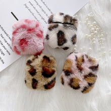 Load image into Gallery viewer, Leopard Print Earphone Case for Apple Airpods 1/2  Plush Headphone Case 22818